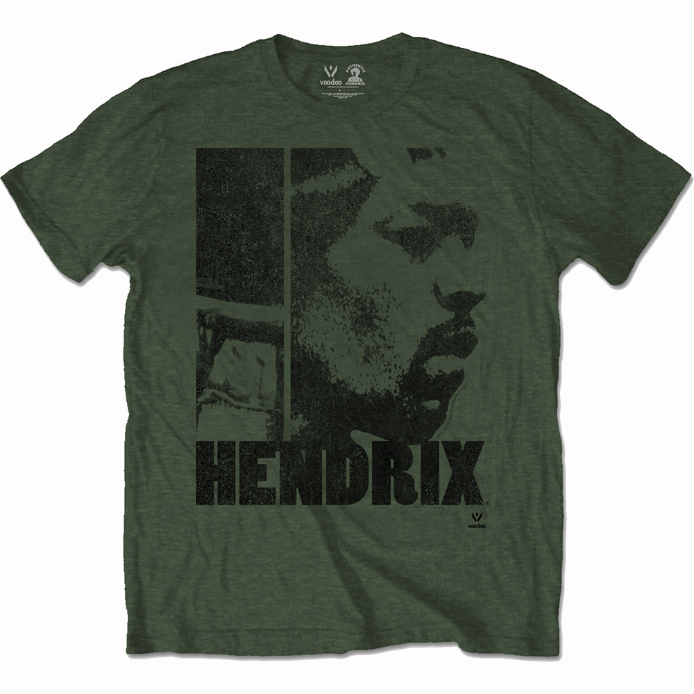 Jimi Hendrix tričko Let Me Live Zelená L