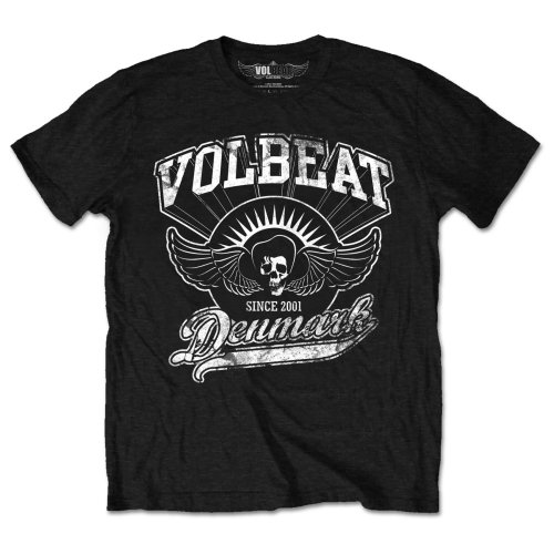 Volbeat tričko Rise from Denmark Čierna L