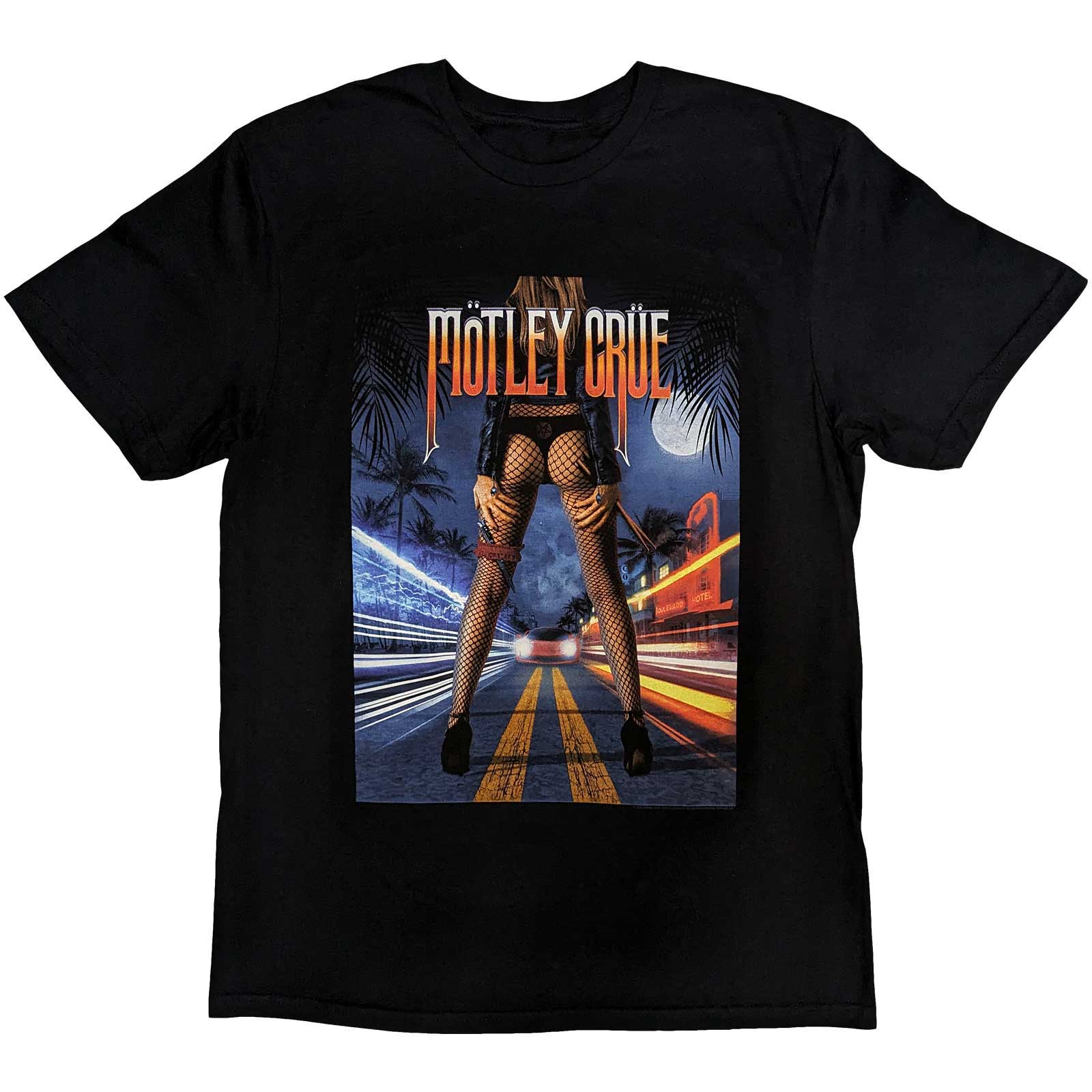 Motley Crue tričko Miami Čierna XL