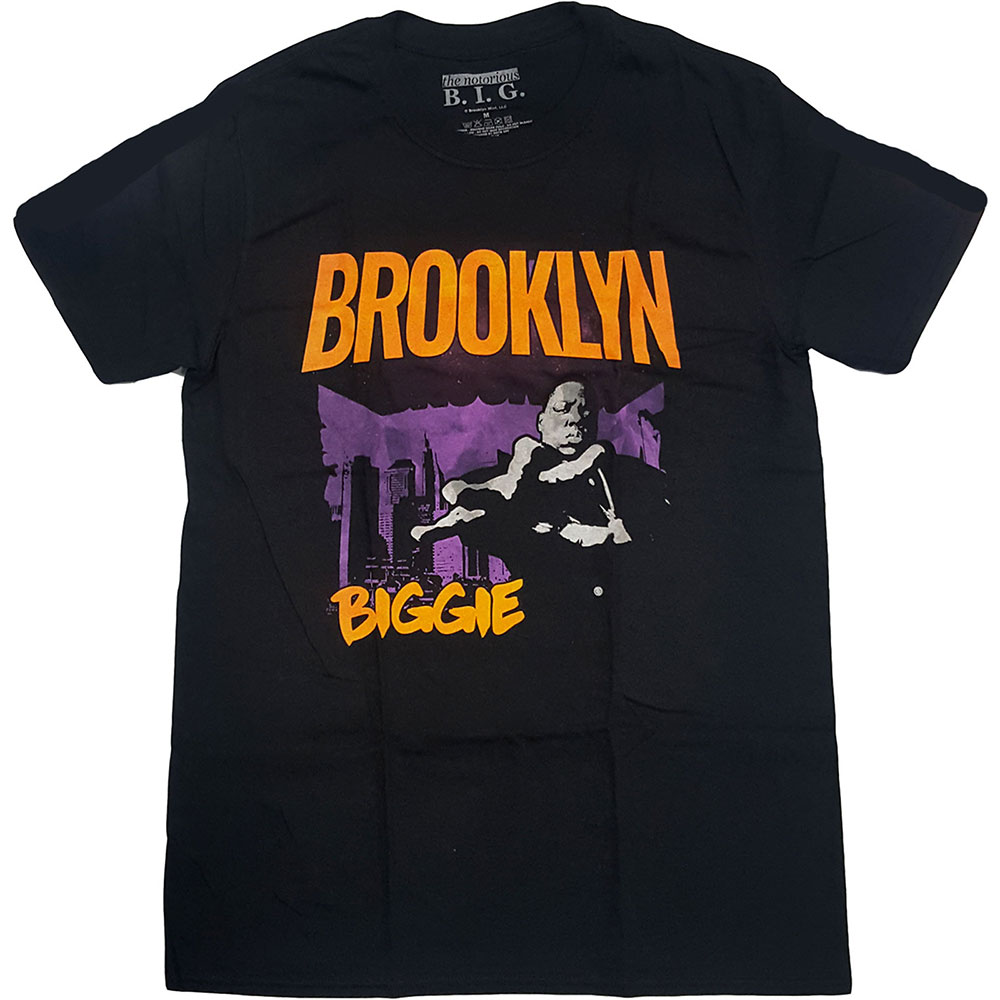 Biggie Smalls tričko Brooklyn Orange Čierna XL