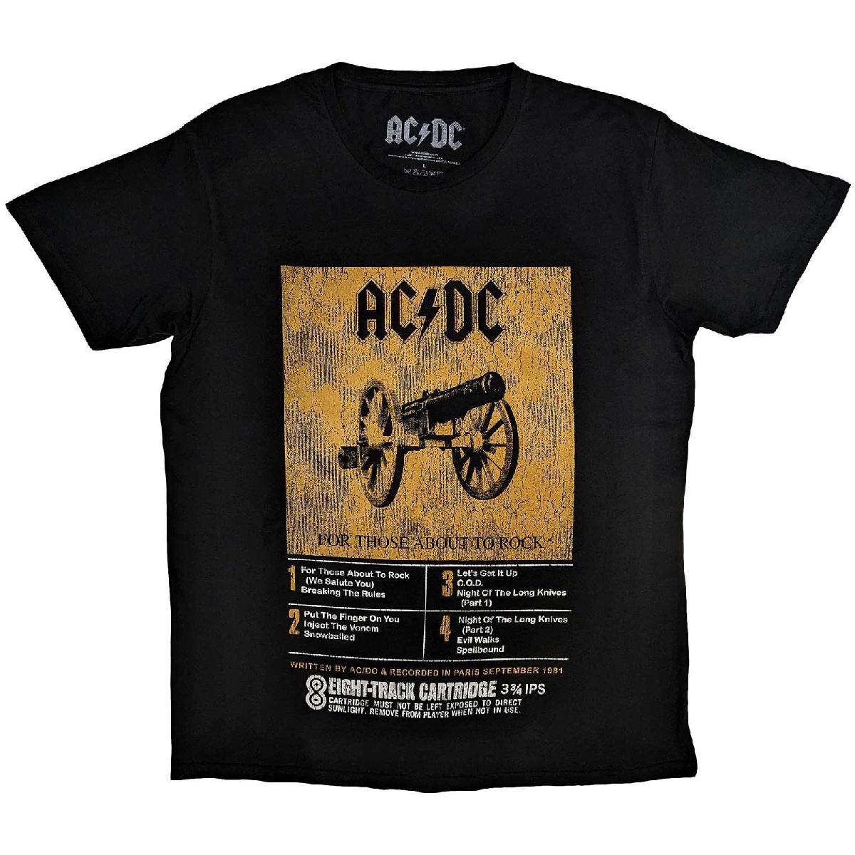 AC/DC tričko 8 Track Čierna XL