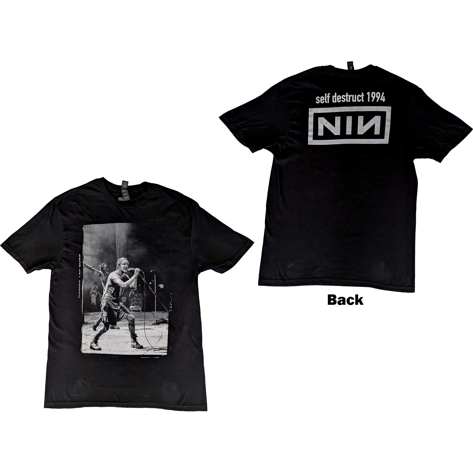 Nine Inch Nails tričko Self Destruct \'94 Čierna XL