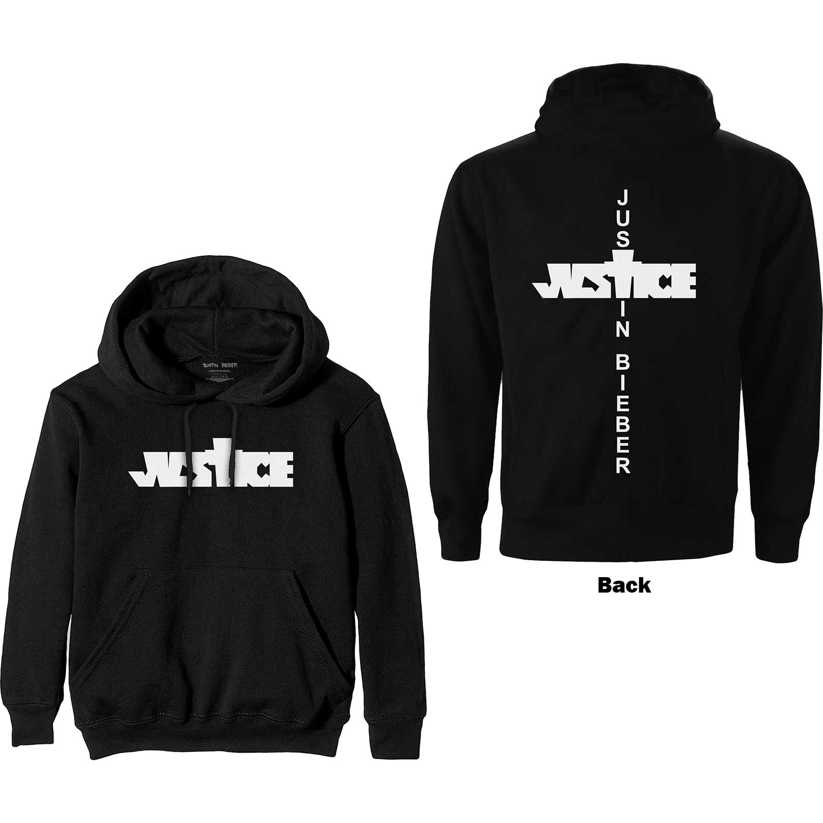 Justin Bieber mikina Justice Čierna XXL