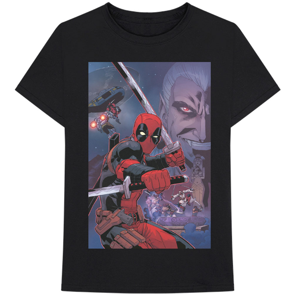 Marvel tričko Deadpool Composite Čierna XL