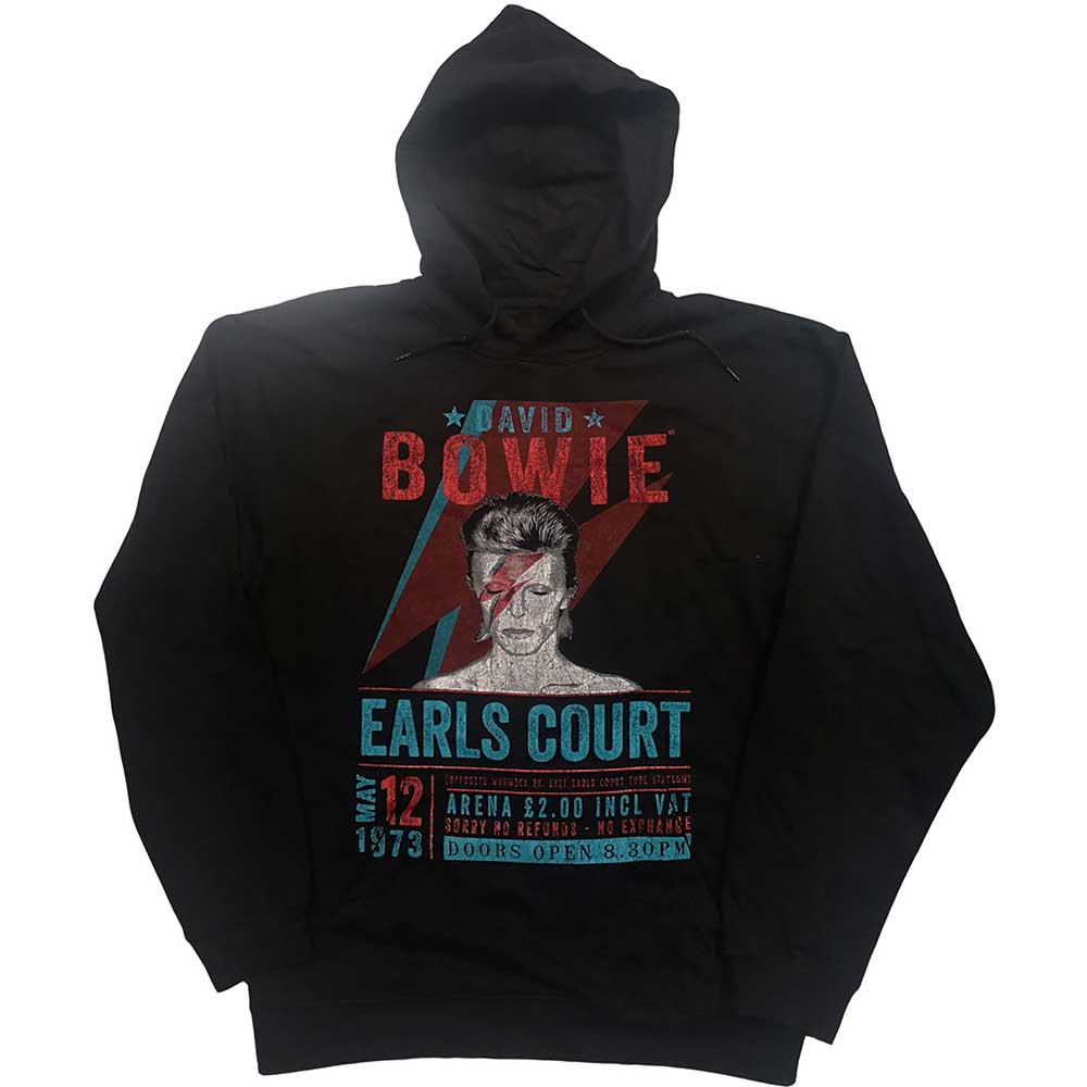 David Bowie mikina Earls Court \'73 Čierna M