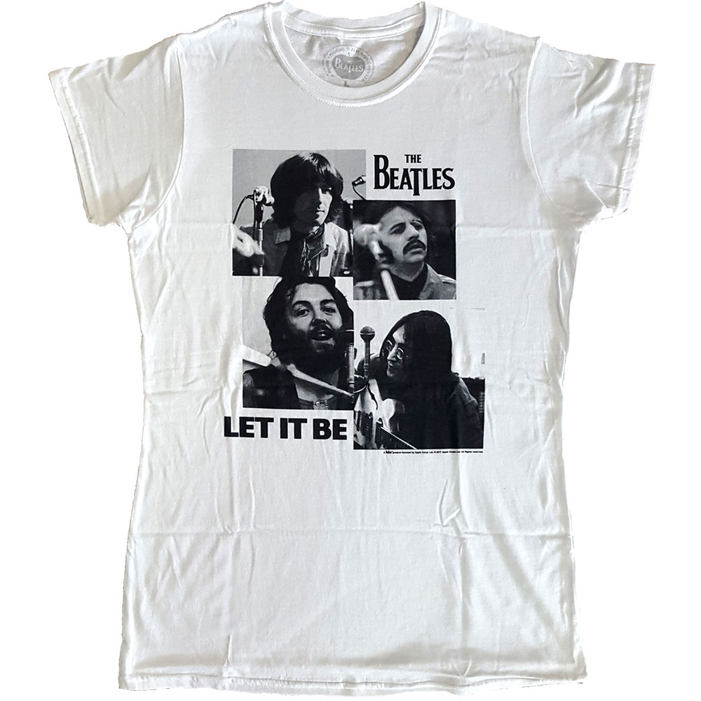 The Beatles tričko Let It Be Biela L