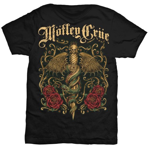 Motley Crue tričko Exquisite Dagger Čierna M