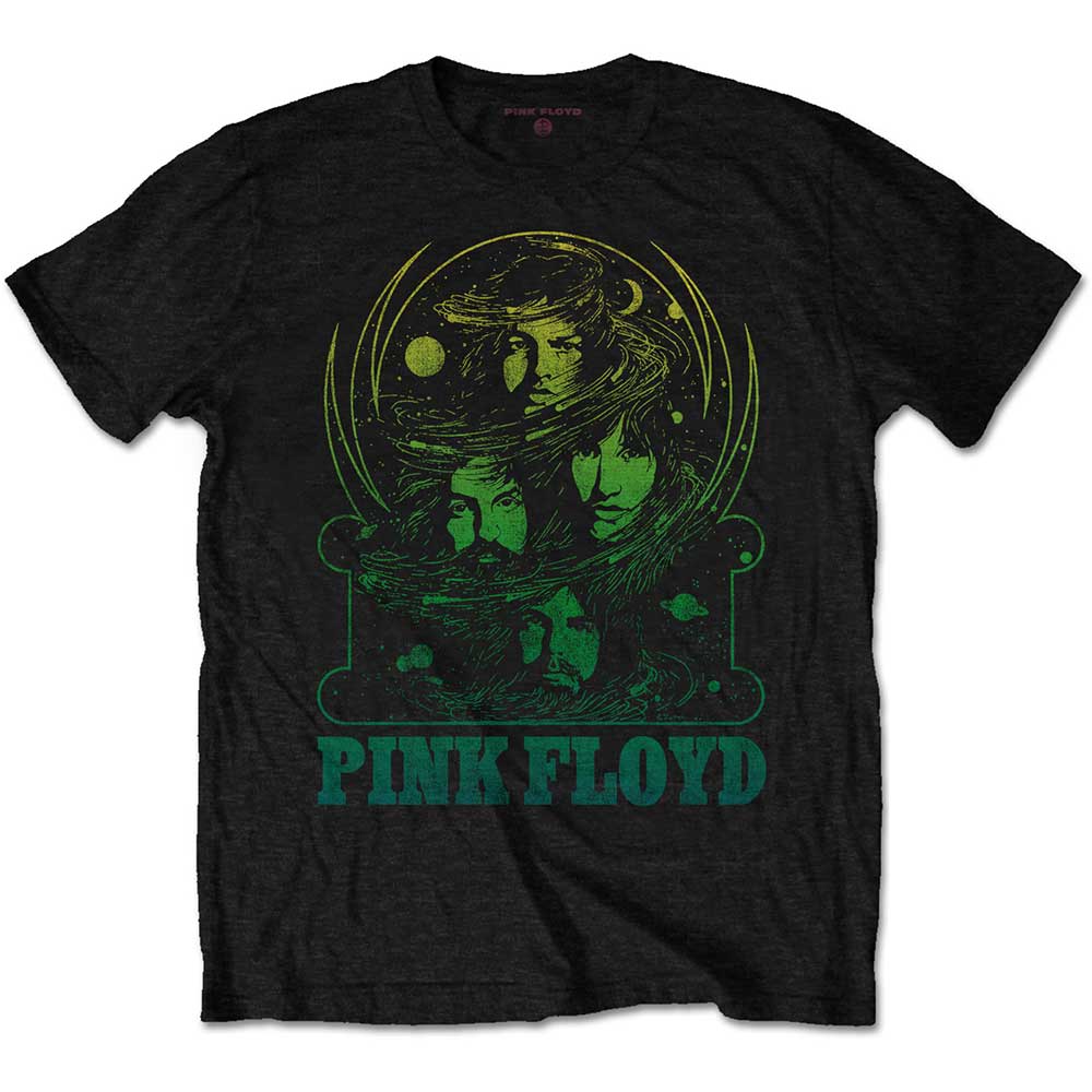 Pink Floyd tričko Green Swirl Čierna XXL