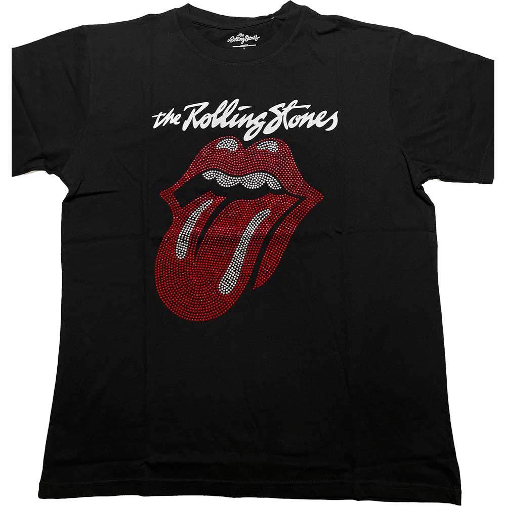 The Rolling Stones tričko Logo & Tongue Čierna S