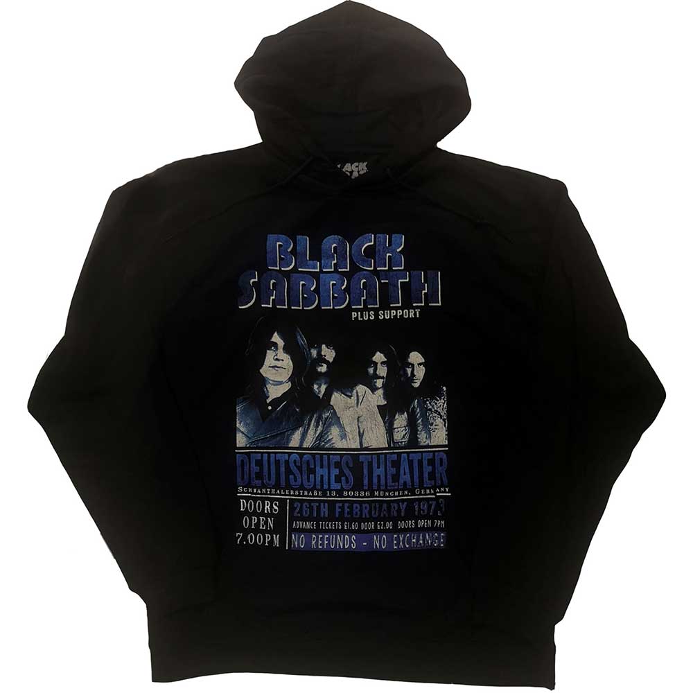 Black Sabbath mikina Deutsches \'73 Čierna XXL