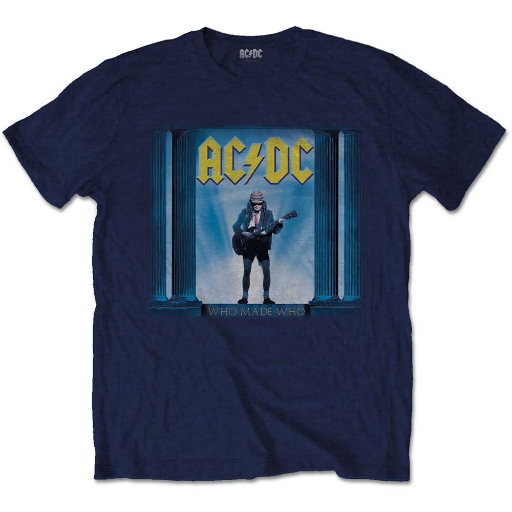 AC/DC tričko Who Man Who Modrá XL