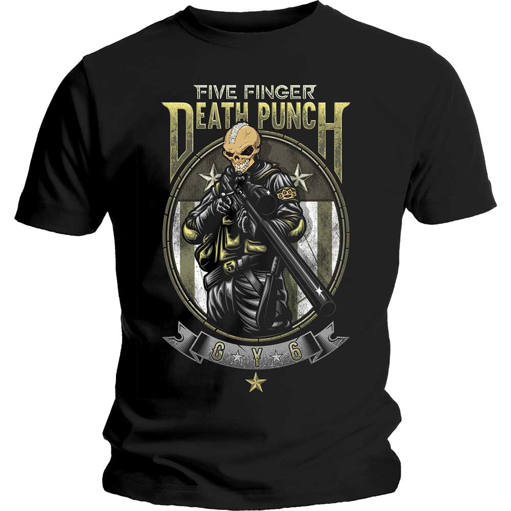 Five Finger Death Punch tričko Sniper Čierna M