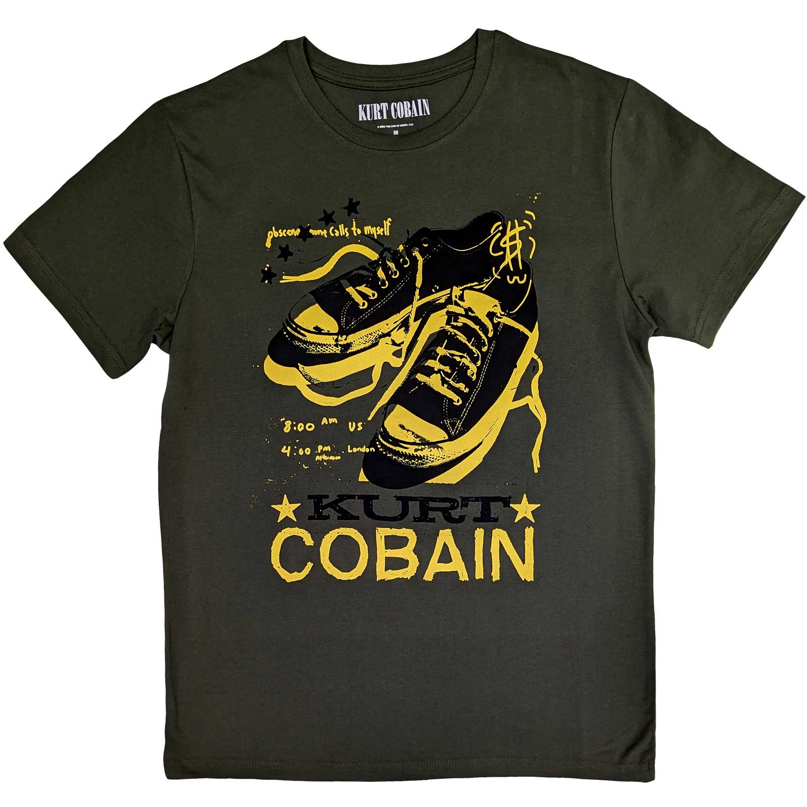 Kurt Cobain tričko Converse Zelená XXL