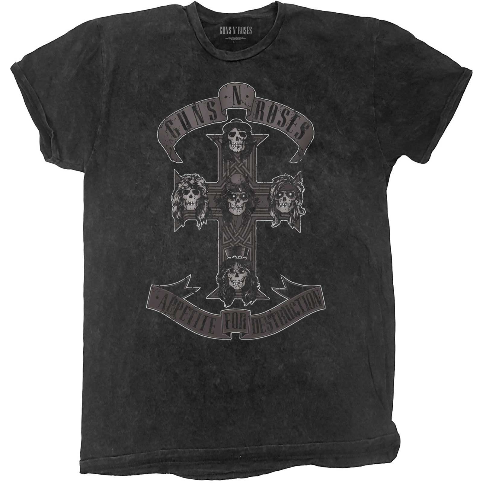 Guns N’ Roses tričko Monochrome Cross Čierna 5-6 rokov