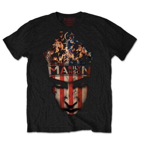 Marilyn Manson tričko Crown Čierna L