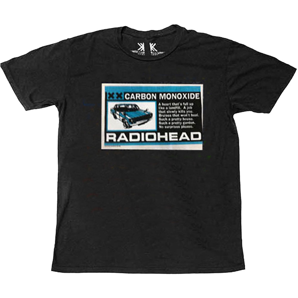 Radiohead tričko Carbon Patch Čierna XL