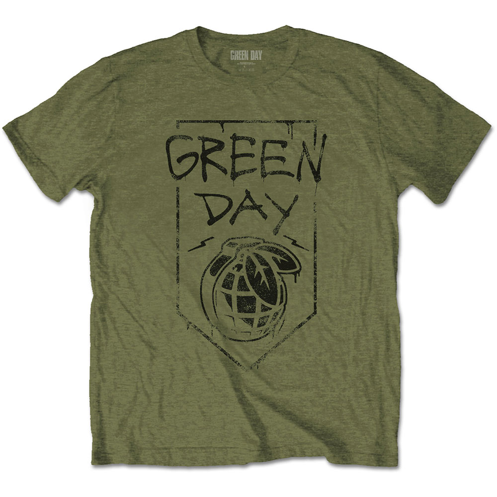 Green Day tričko Organic Grenade Zelená XL
