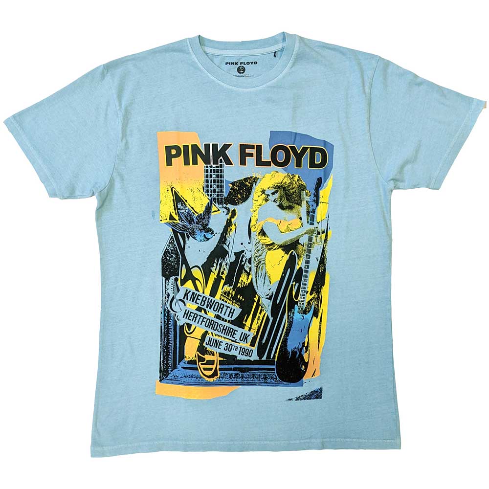 Pink Floyd tričko Knebworth Live Modrá L