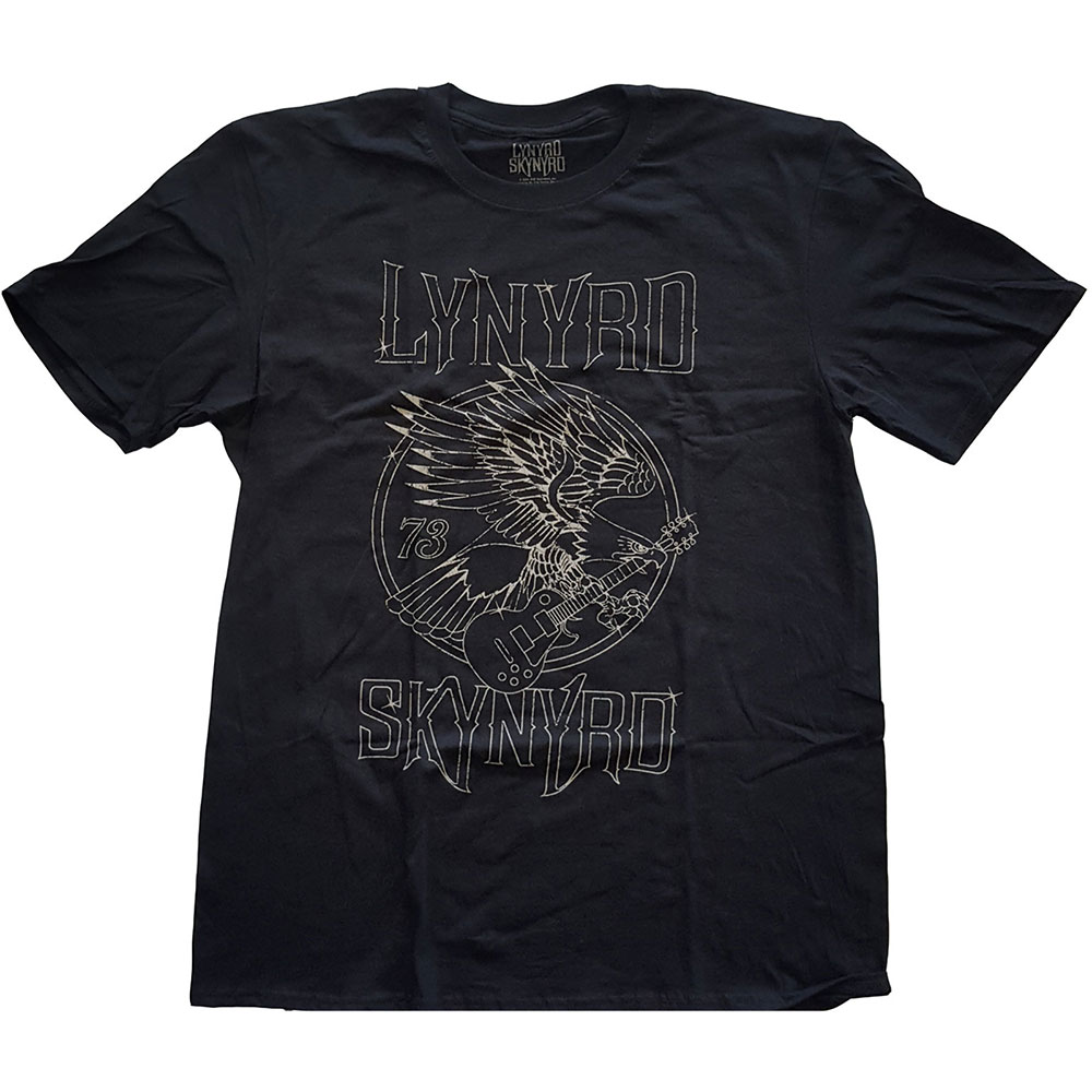 Lynyrd Skynyrd tričko \'73 Eagle Guitar Čierna M