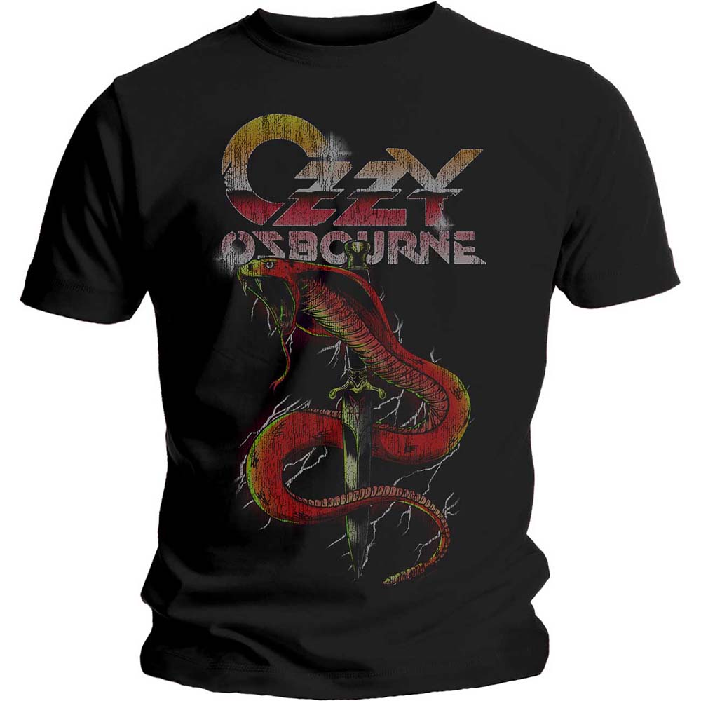Ozzy Osbourne tričko Vintage Snake Čierna M