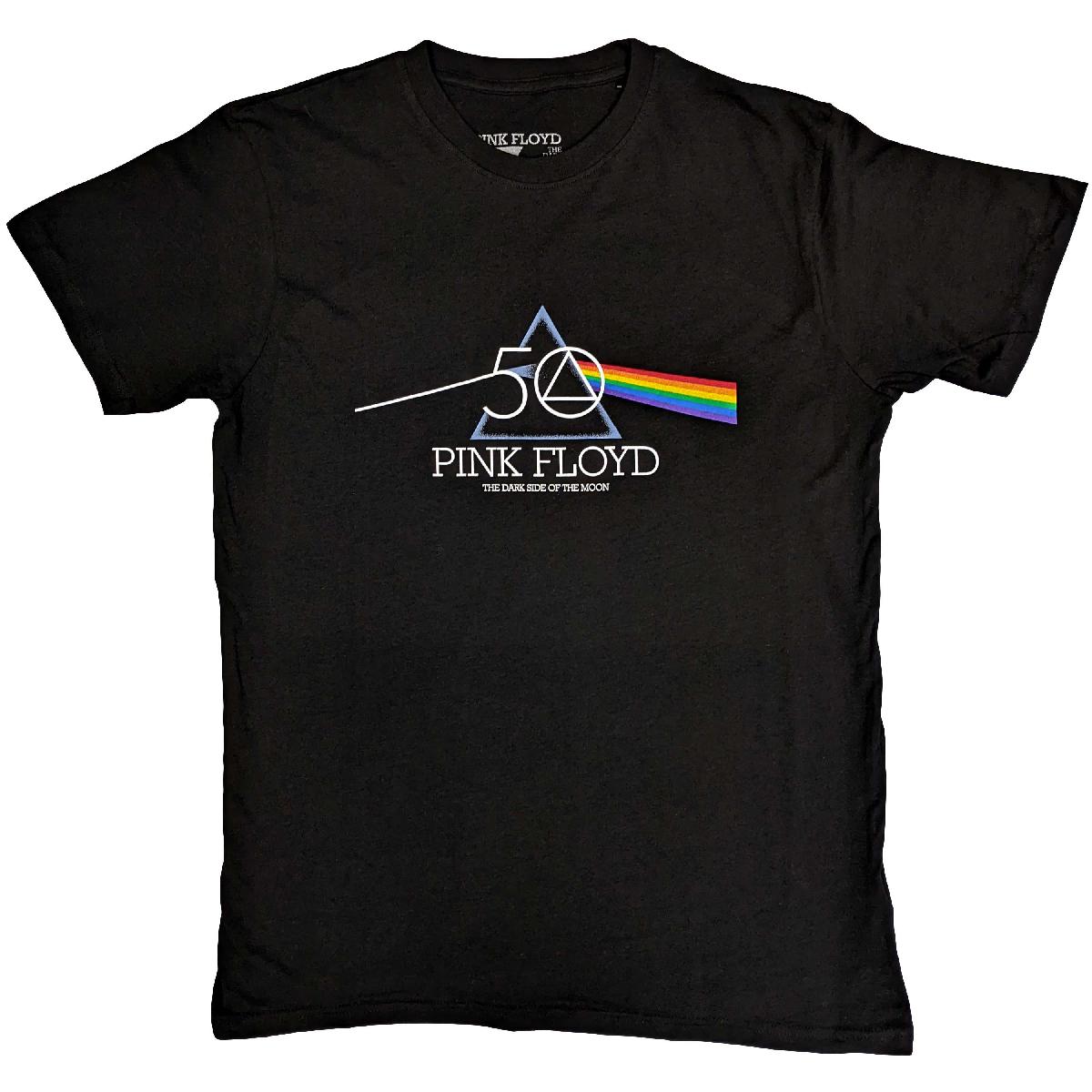 Pink Floyd tričko 50th Prism Logo Čierna XL