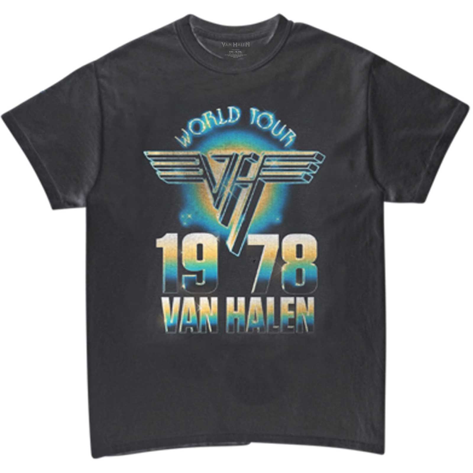 Van Halen tričko World Tour \'78 Čierna XL