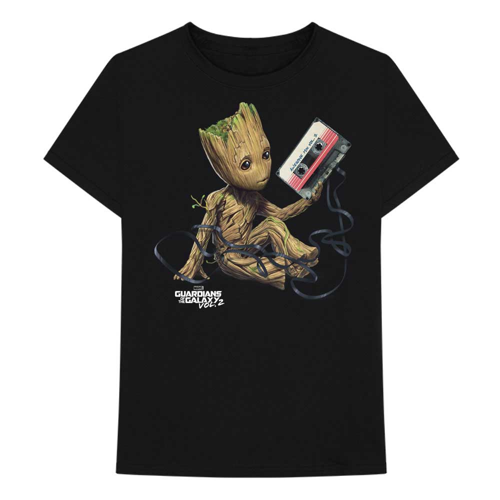 Marvel tričko Guardians of the Galaxy Groot with Tape Čierna XL
