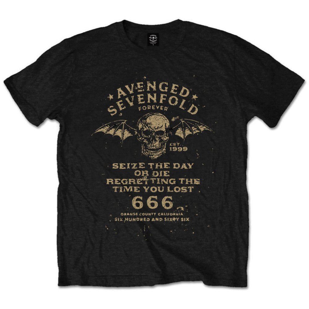 Avenged Sevenfold A7X tričko Seize the Day Čierna S