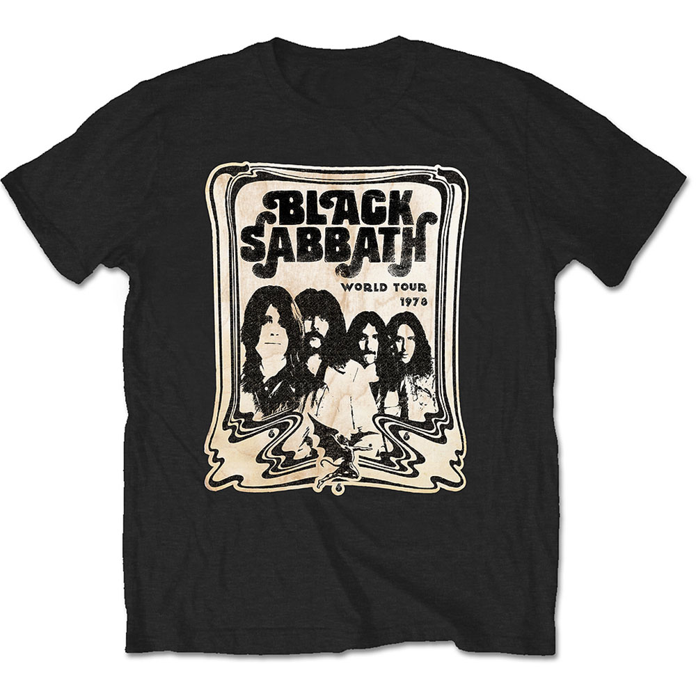 Black Sabbath tričko World Tour 1978 Čierna XL