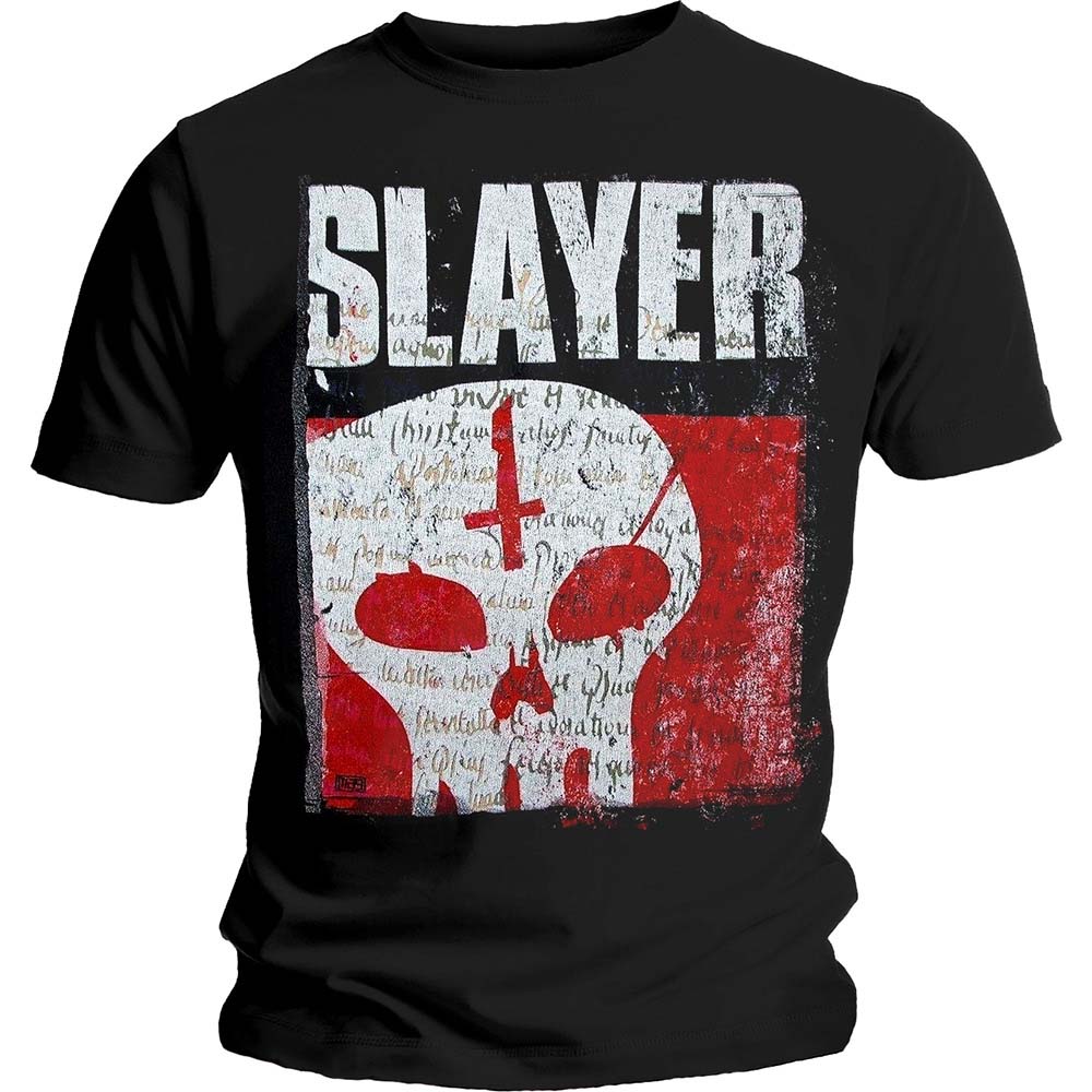 Slayer tričko Undisputed Attitude Skull Čierna S