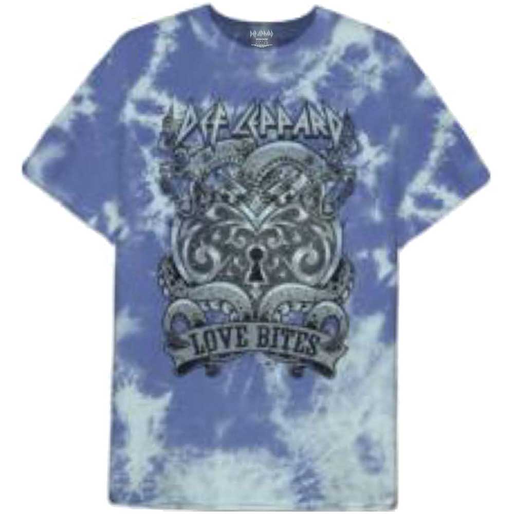 Def Leppard tričko Love Bites Modrá S