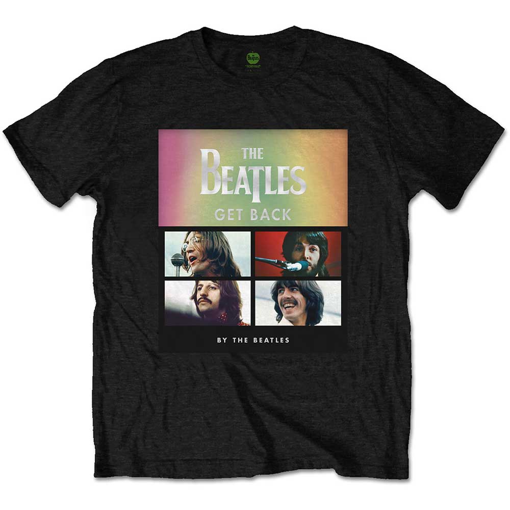 The Beatles tričko Album Faces Gradient Čierna L