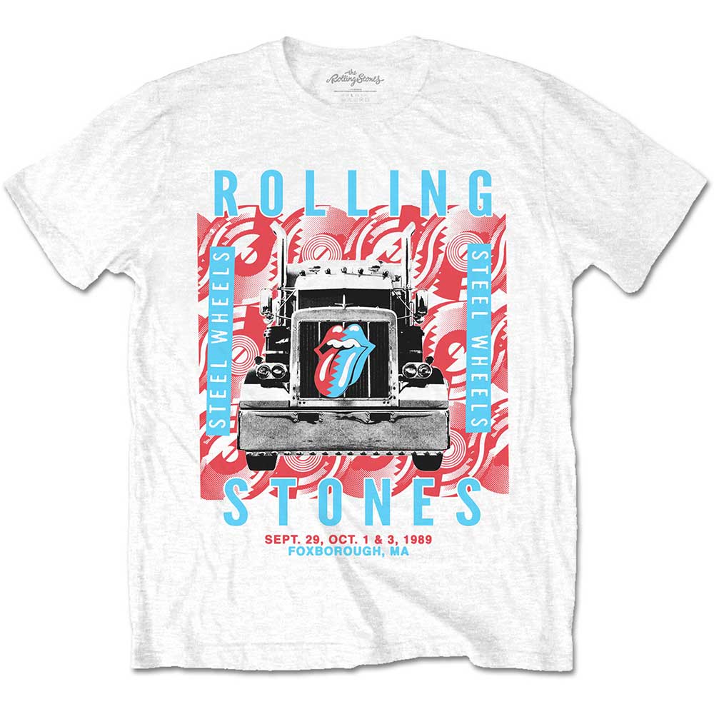 The Rolling Stones tričko Steel Wheels Biela S