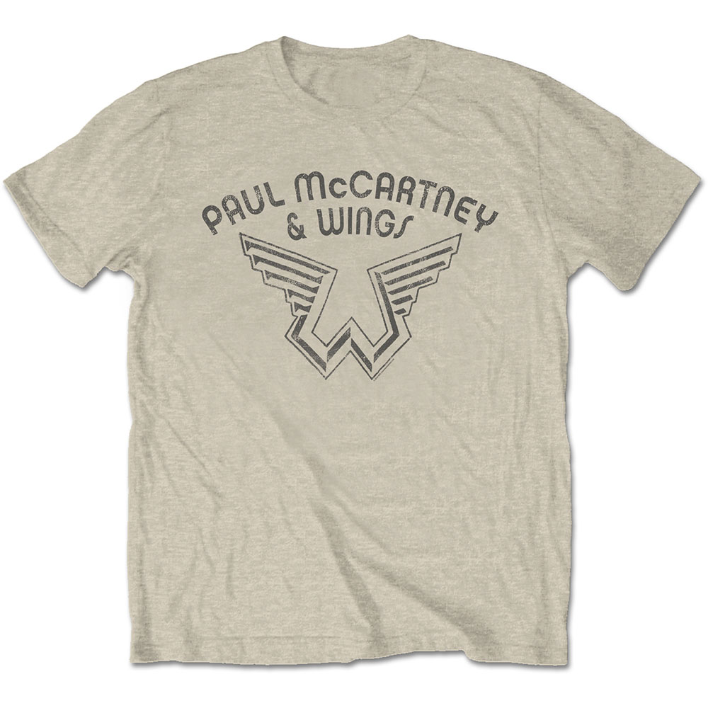Paul McCartney tričko Wings Logo Natural S