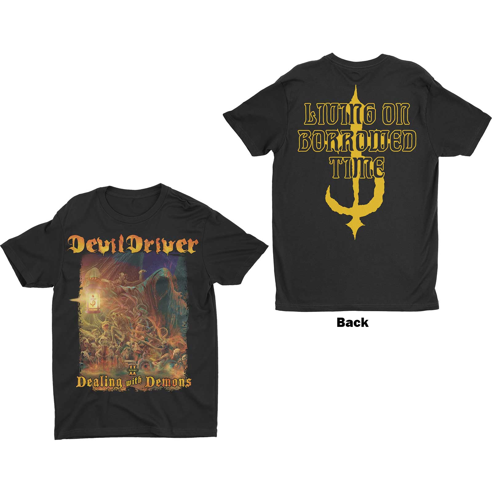 DevilDriver tričko Borrowed Čierna XL