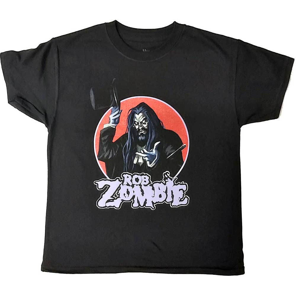 Rob Zombie tričko Magician Čierna 5-6 rokov