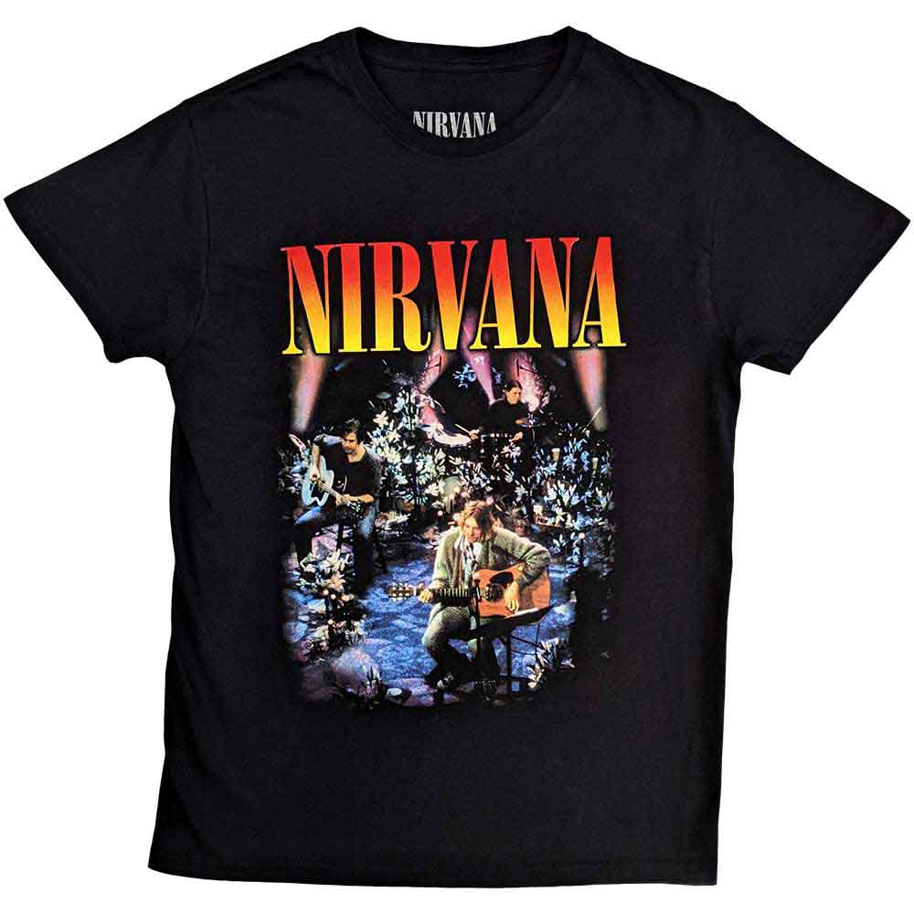 Nirvana tričko Unplugged Photo Čierna M