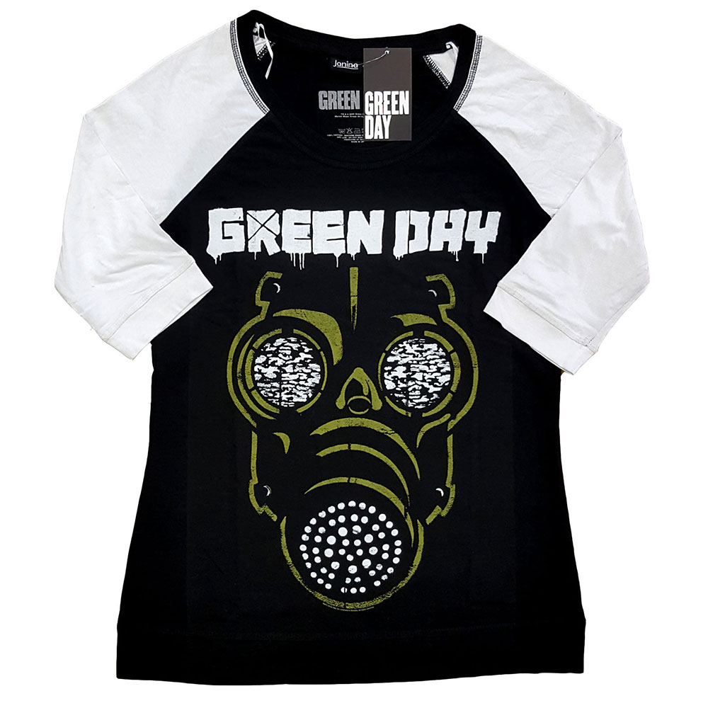 Green Day tričko Green Mask Čierna/biela S
