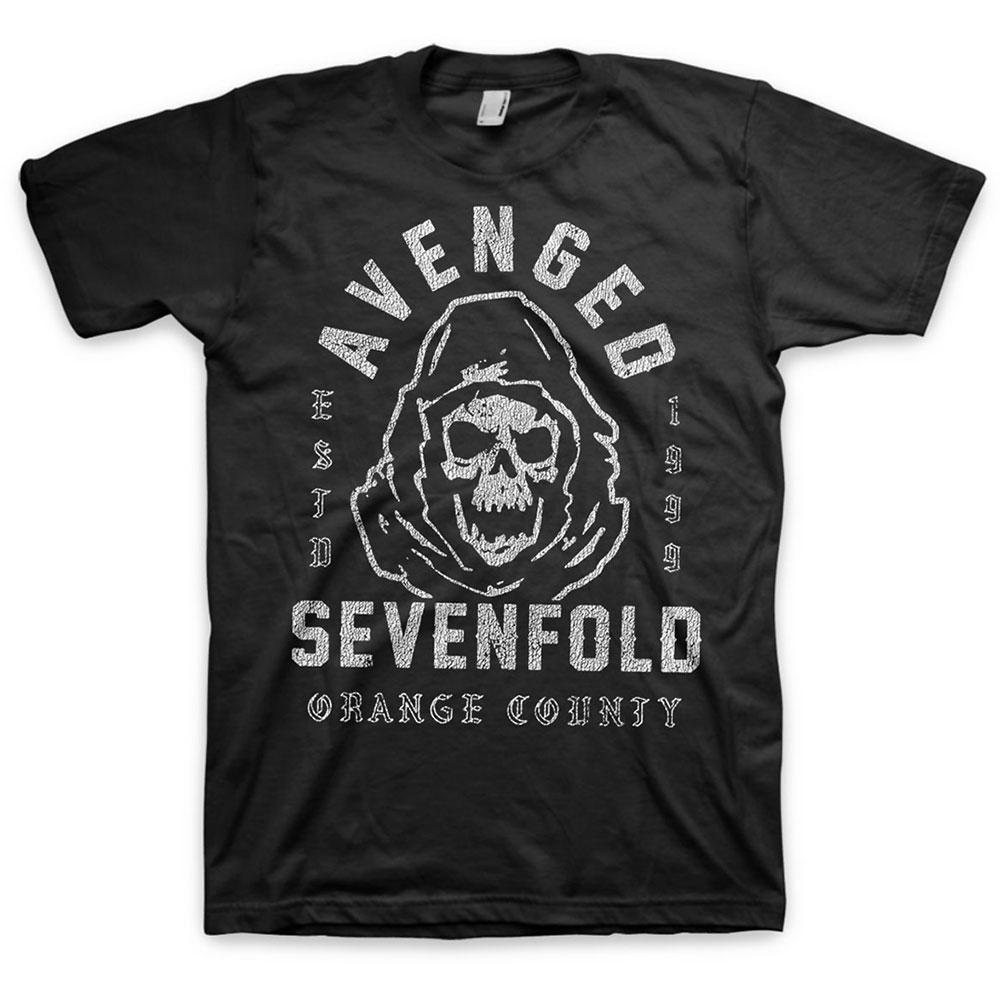 Avenged Sevenfold A7X tričko So Grim Orange County Čierna L