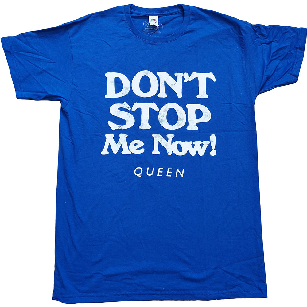 Queen tričko Don\'t Stop Me Now Modrá L