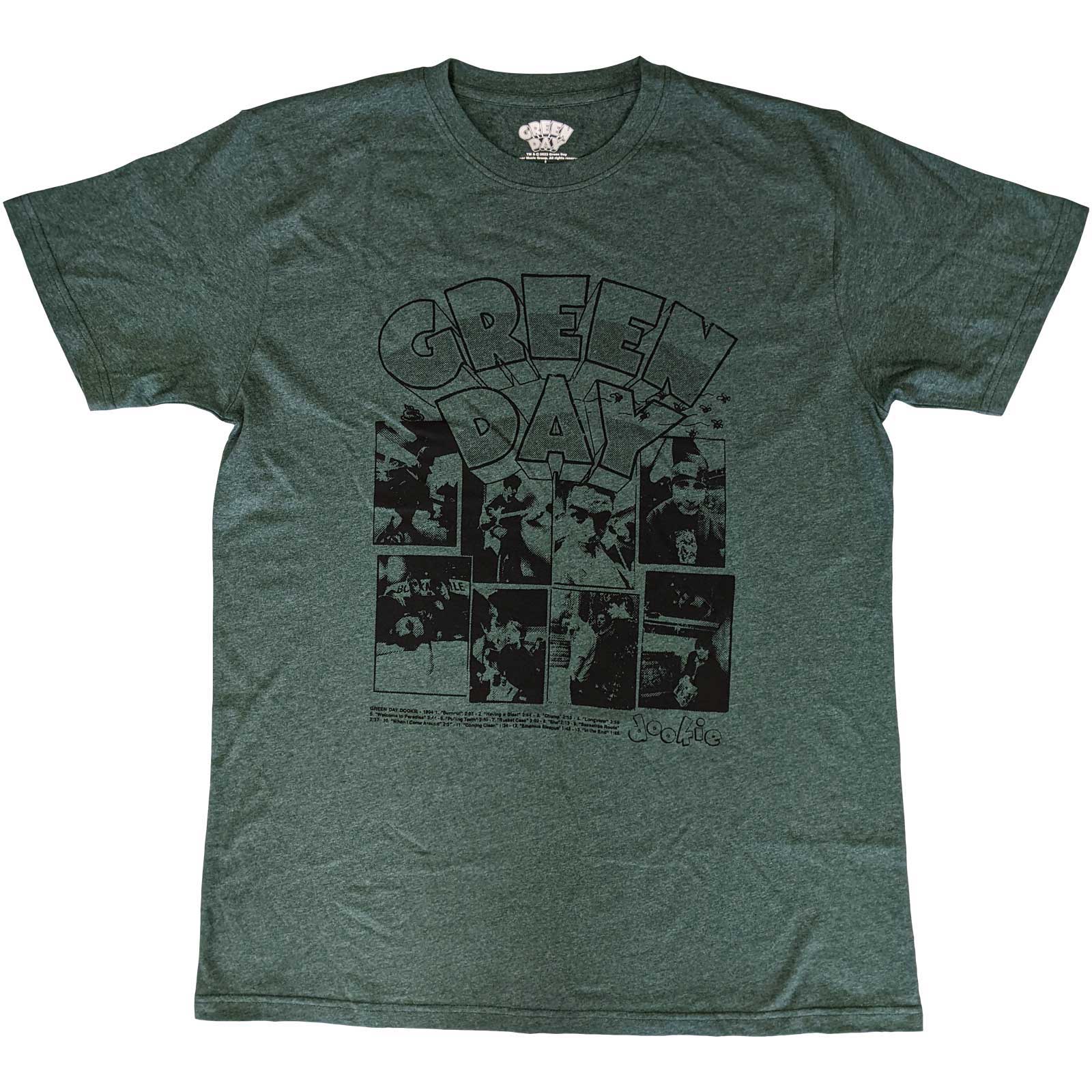 Green Day tričko Dookie Frames Zelená XL