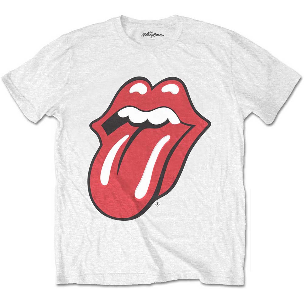 The Rolling Stones tričko Classic Tongue Biela XXL
