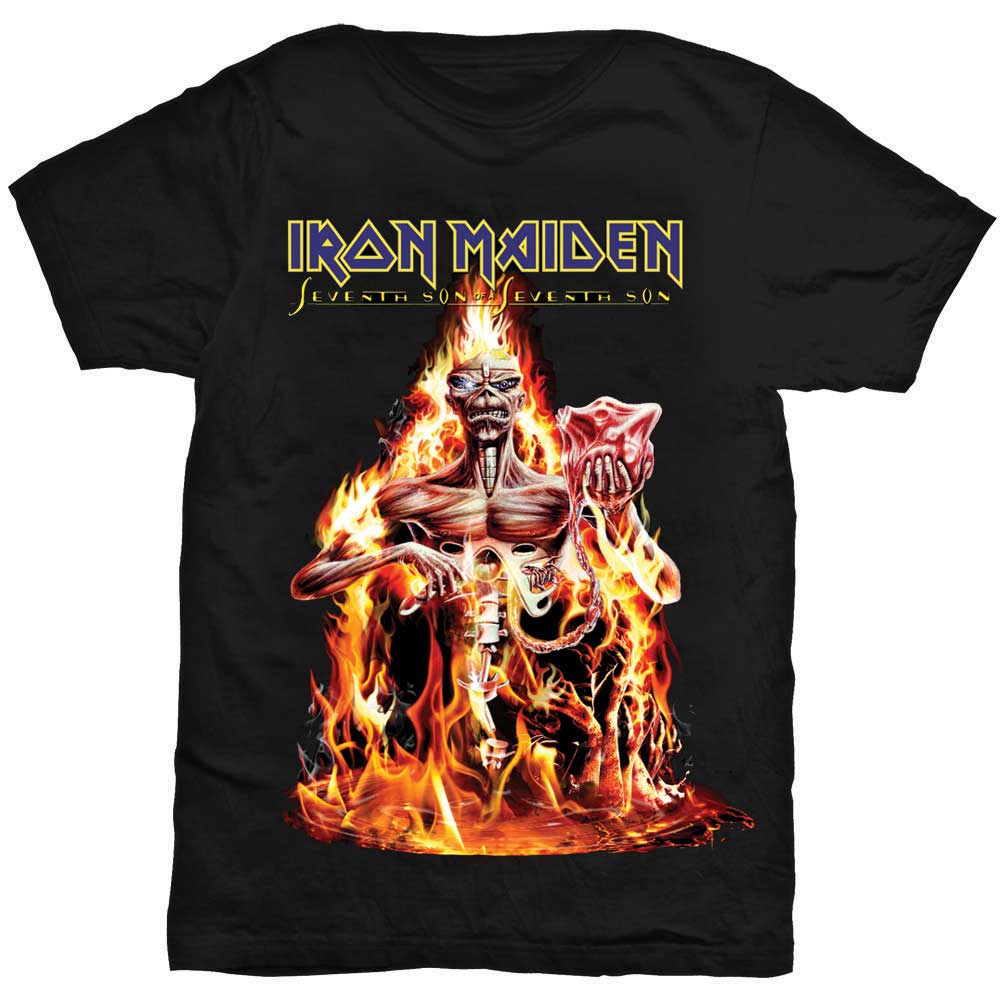 Iron Maiden tričko Seventh Son Čierna M