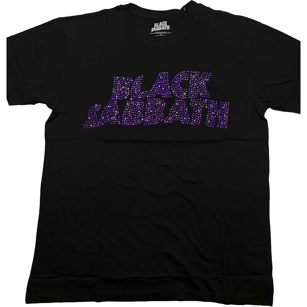 Black Sabbath tričko Wavy Logo Čierna S