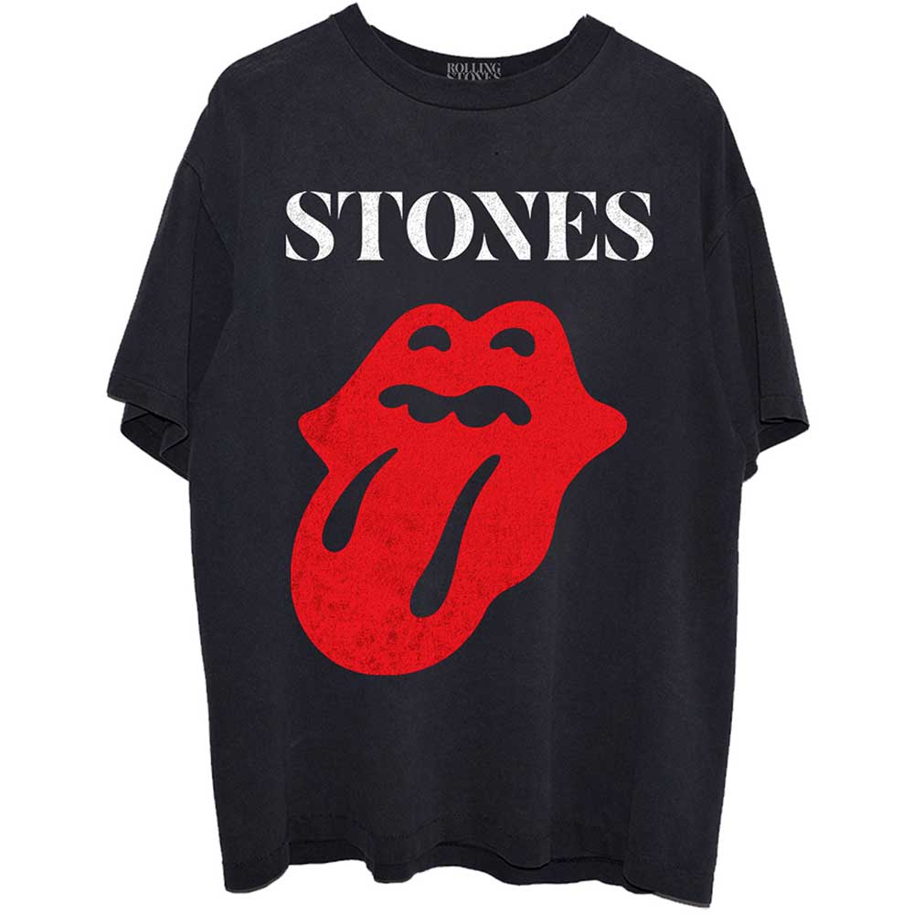 The Rolling Stones tričko Sixty Classic Vintage Solid Tongue Čierna M