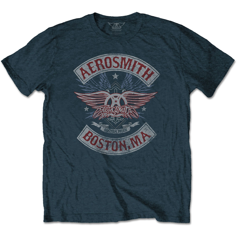 Aerosmith tričko Boston Pride Modrá S