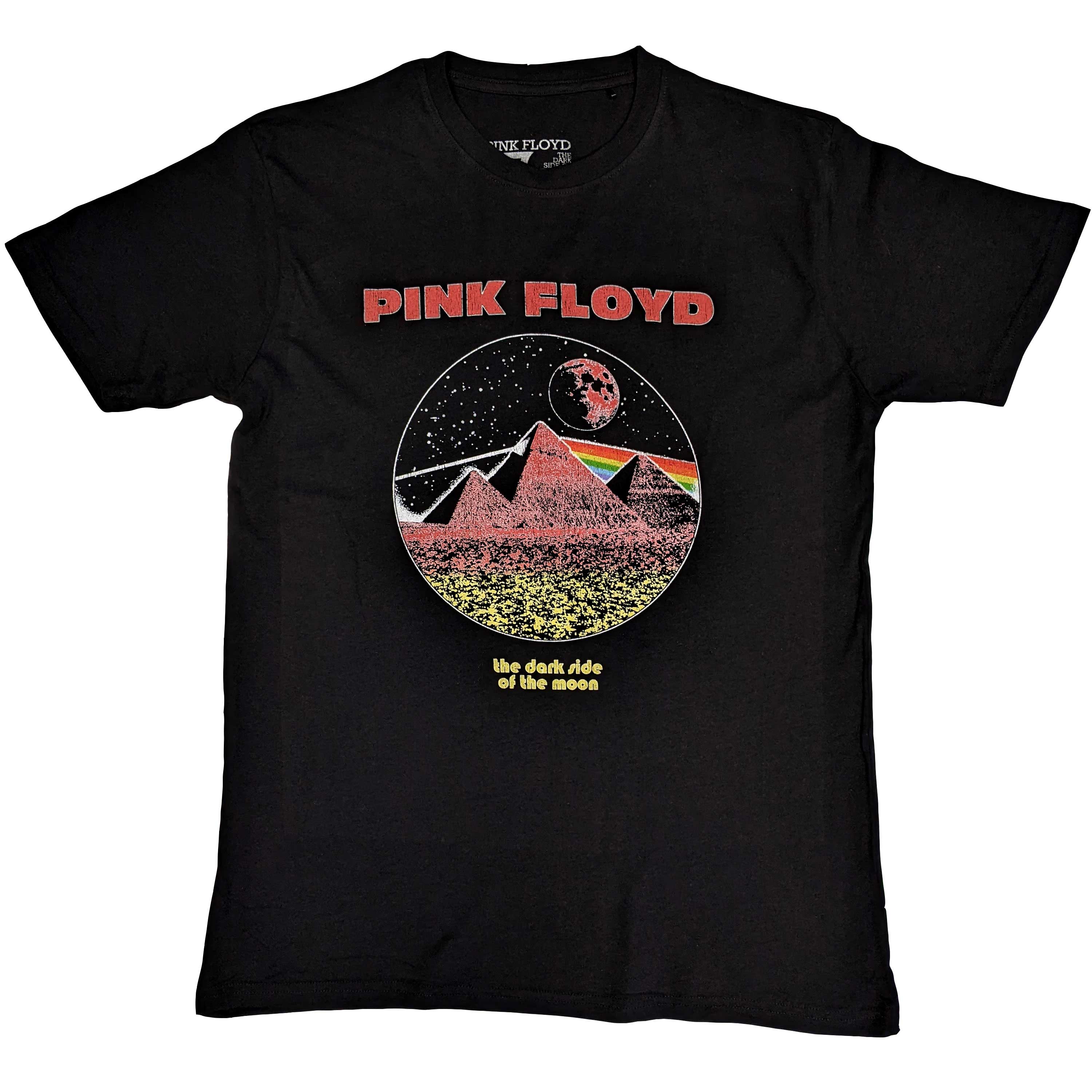 Pink Floyd tričko Vintage Pyramids Čierna M