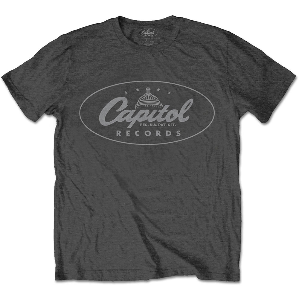 Capitol Records tričko Logo Šedá L