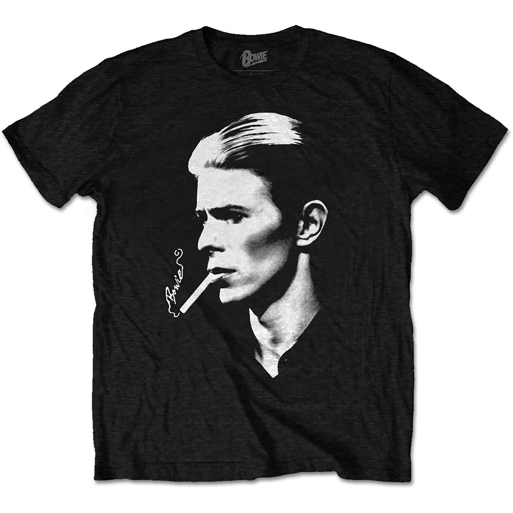David Bowie tričko Smoke Čierna L