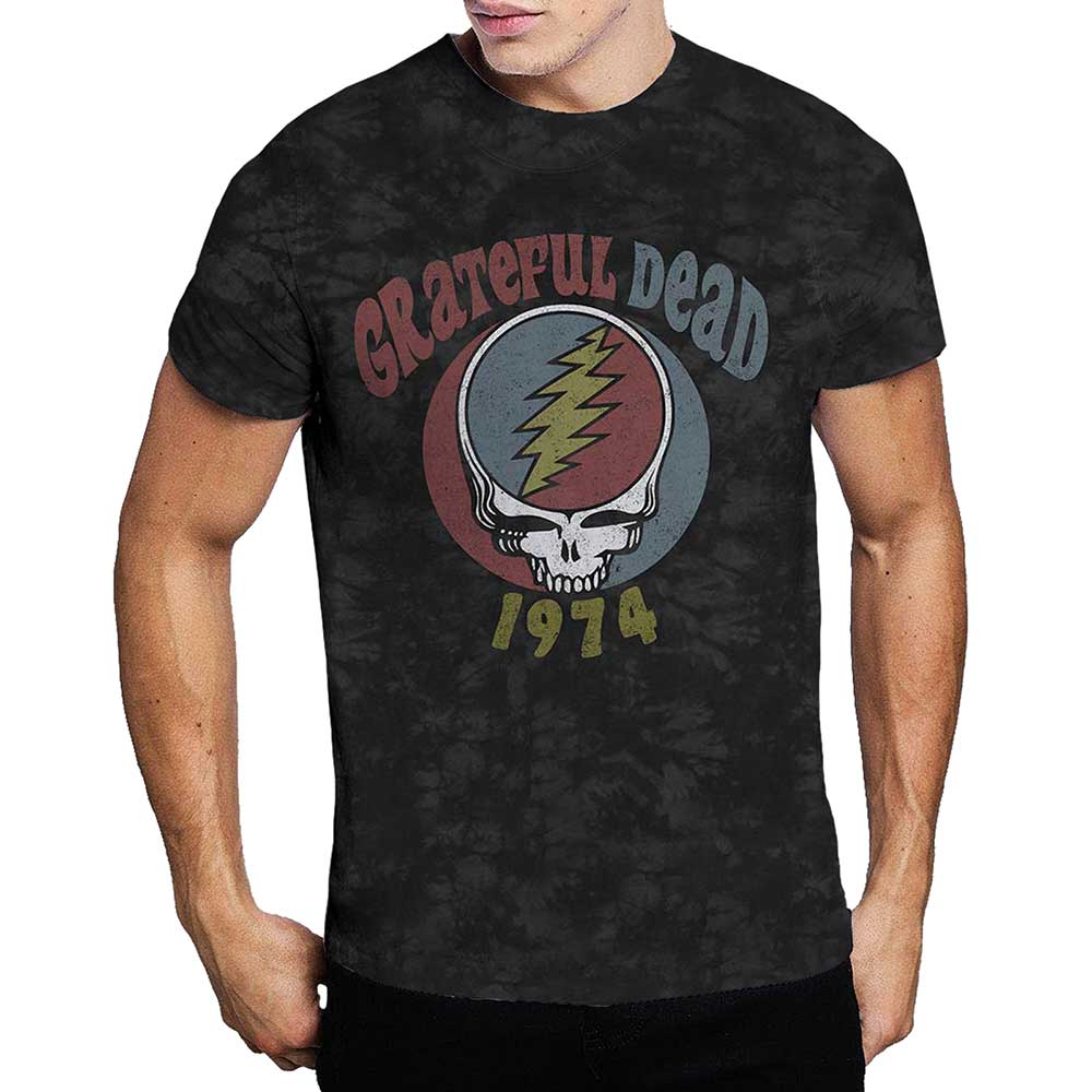 Grateful Dead tričko 1974 Šedá S
